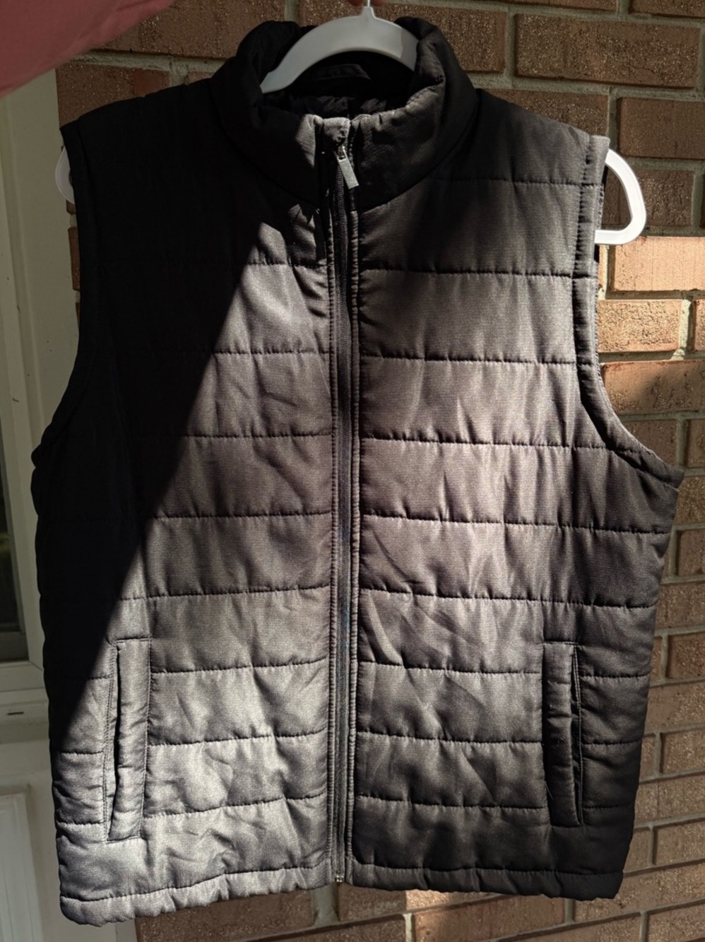 Sonoma Quilted Puffer Vest in Black Size Medium